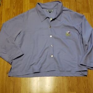 NWT Plus size lyocell boxy button down shirt 3X